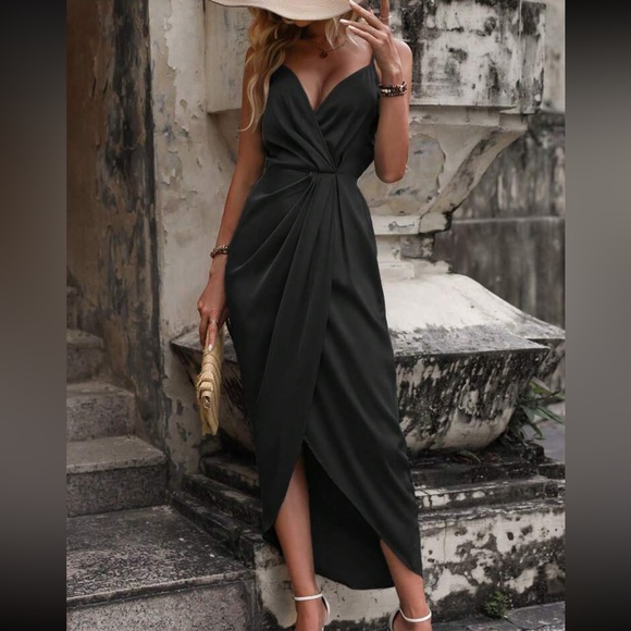 Luxe twist front cami  dress - Picture 7 of 16